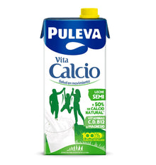 LLET PULEVA CALCI SEMI 1L