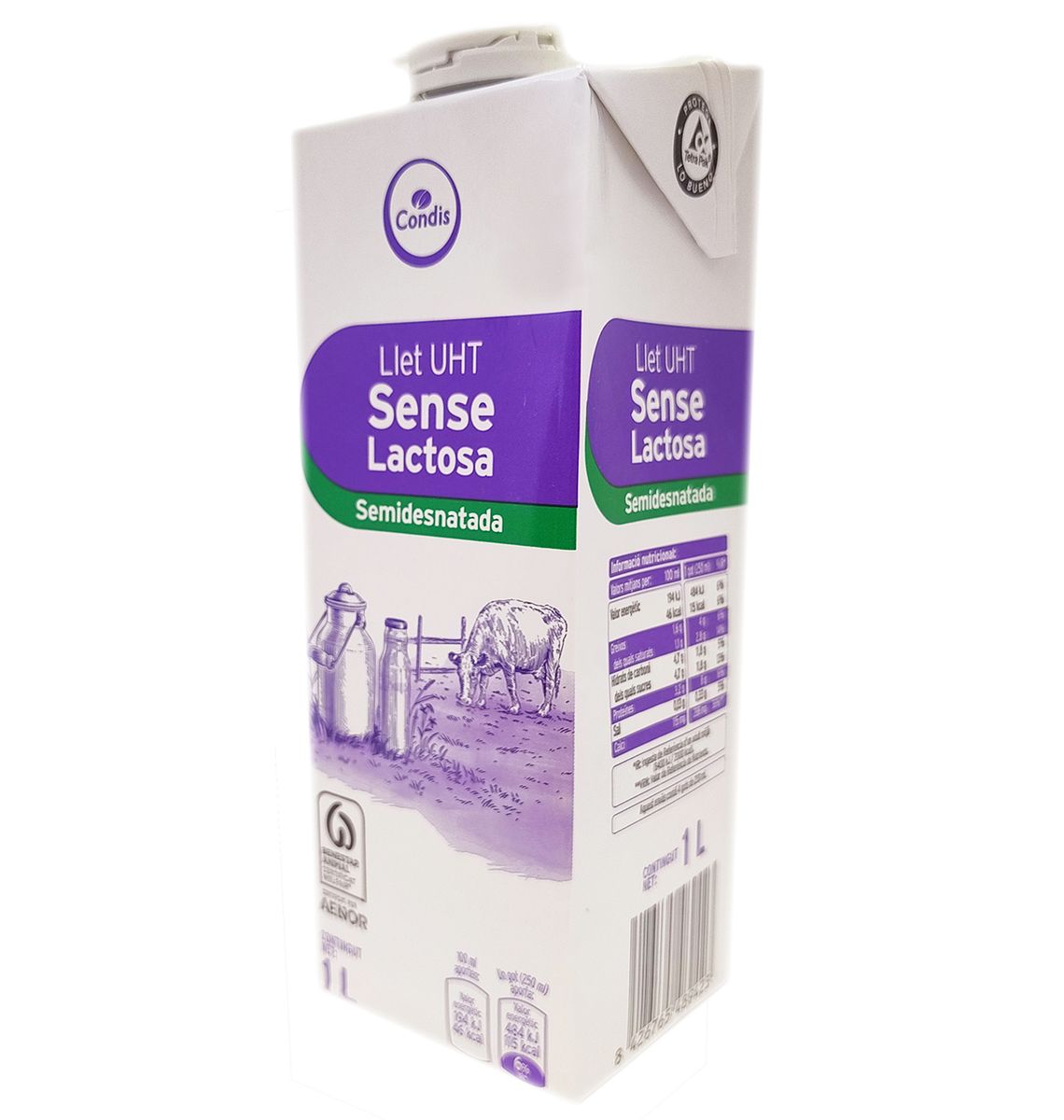 LLET CONDIS S/LACTOSA SEMI 1L