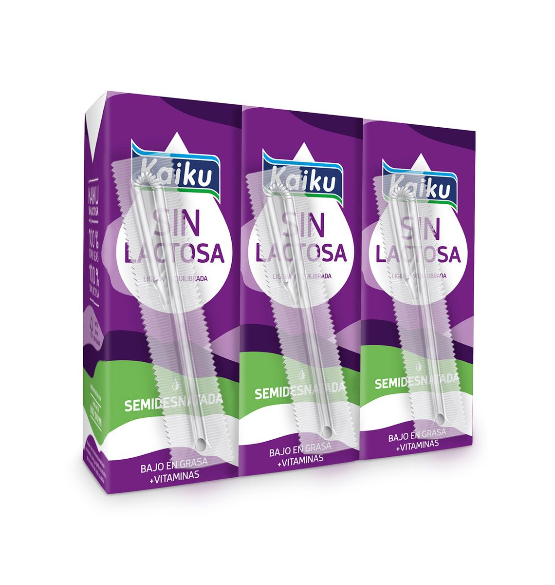 LLET SEMI KAIKU MINI 3x 200ml