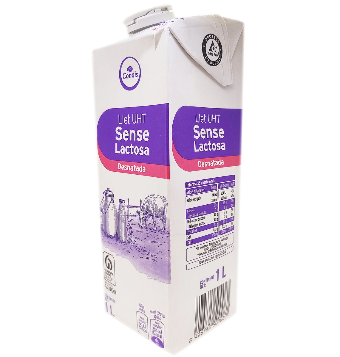 LLET CONDIS S/LACTOSA DESCR 1L
