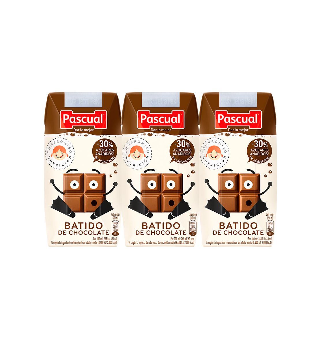 LLET PASCUAL AMB XOCO 20cl x3