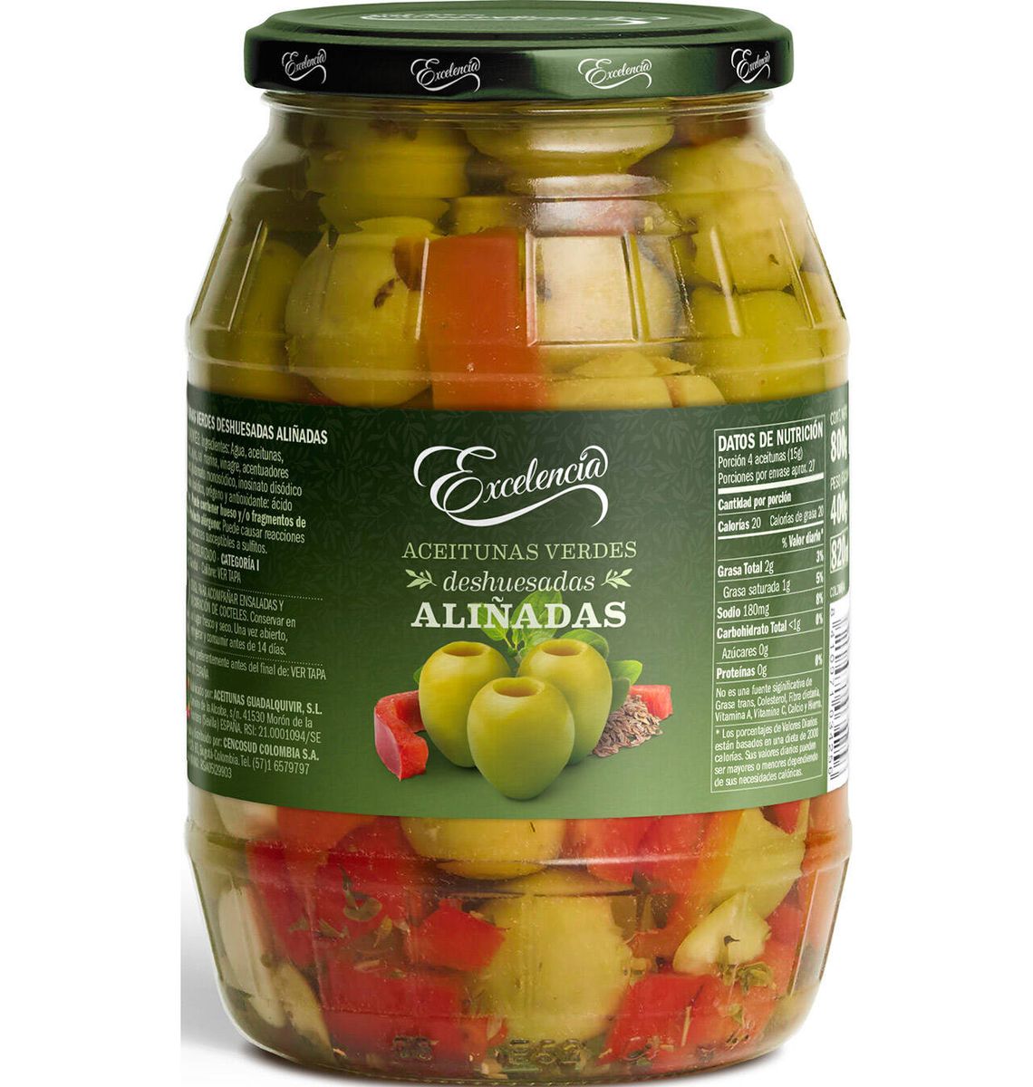 OLIVES EXCELEN GORDAL S/O 400g