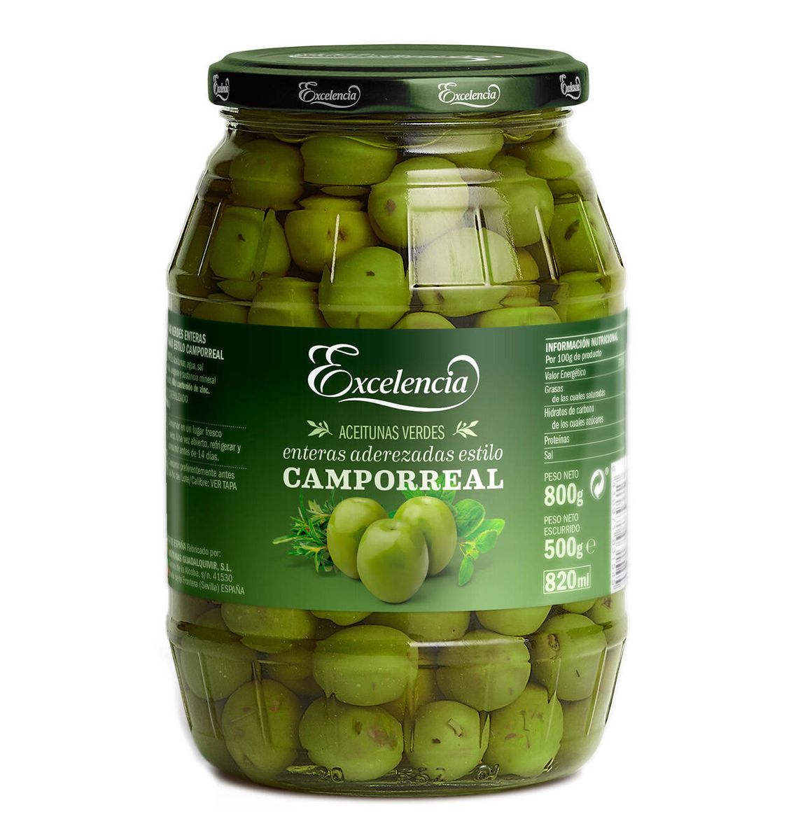 OLIVES EXCEL CAMPOR 500g