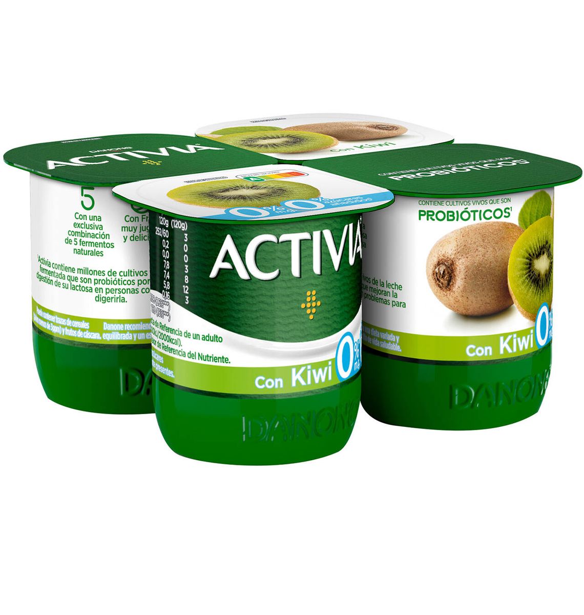 IOG ACTIVIA KIWI 0% 4x120g