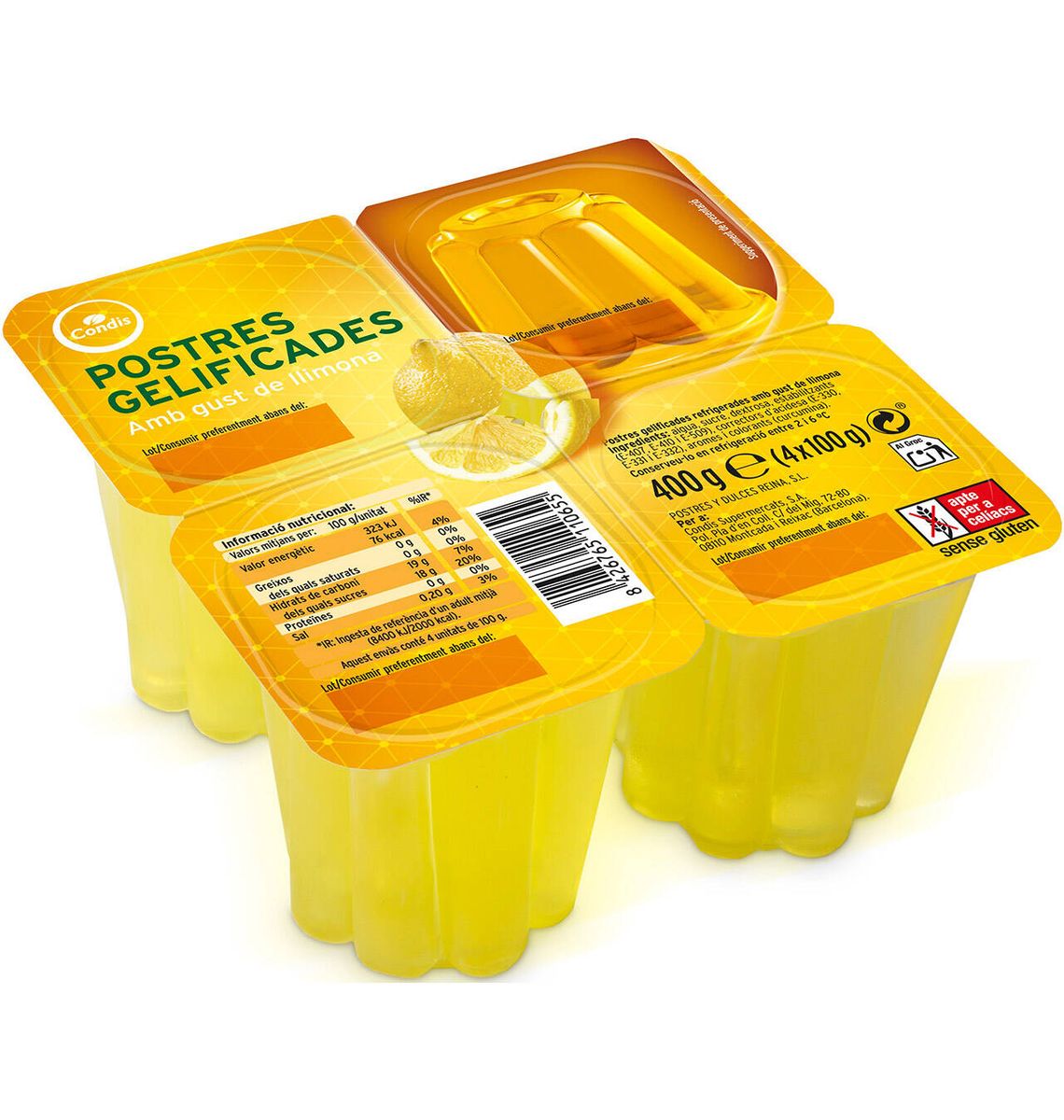 GELATINA CONDIS LLIMONA 4x100g