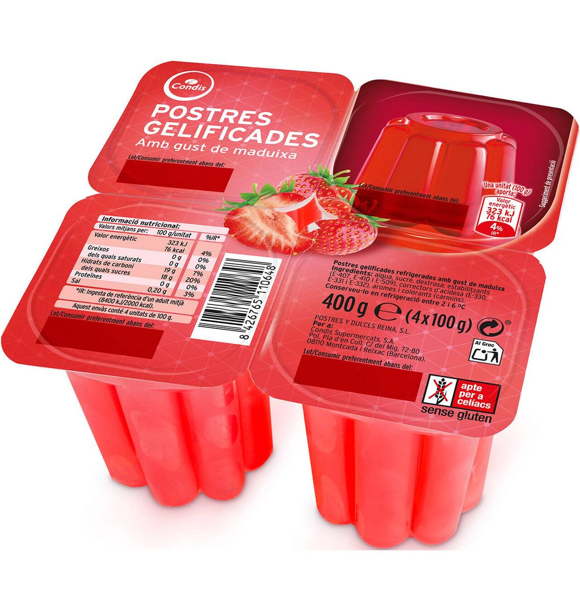 GELATINA CONDIS MADUIXA 4x100g