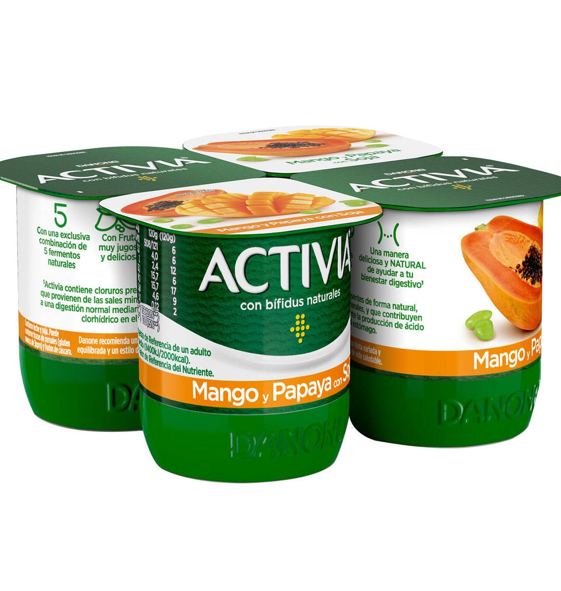 IOG ACTIVIA SOJA MANGO 4x120g