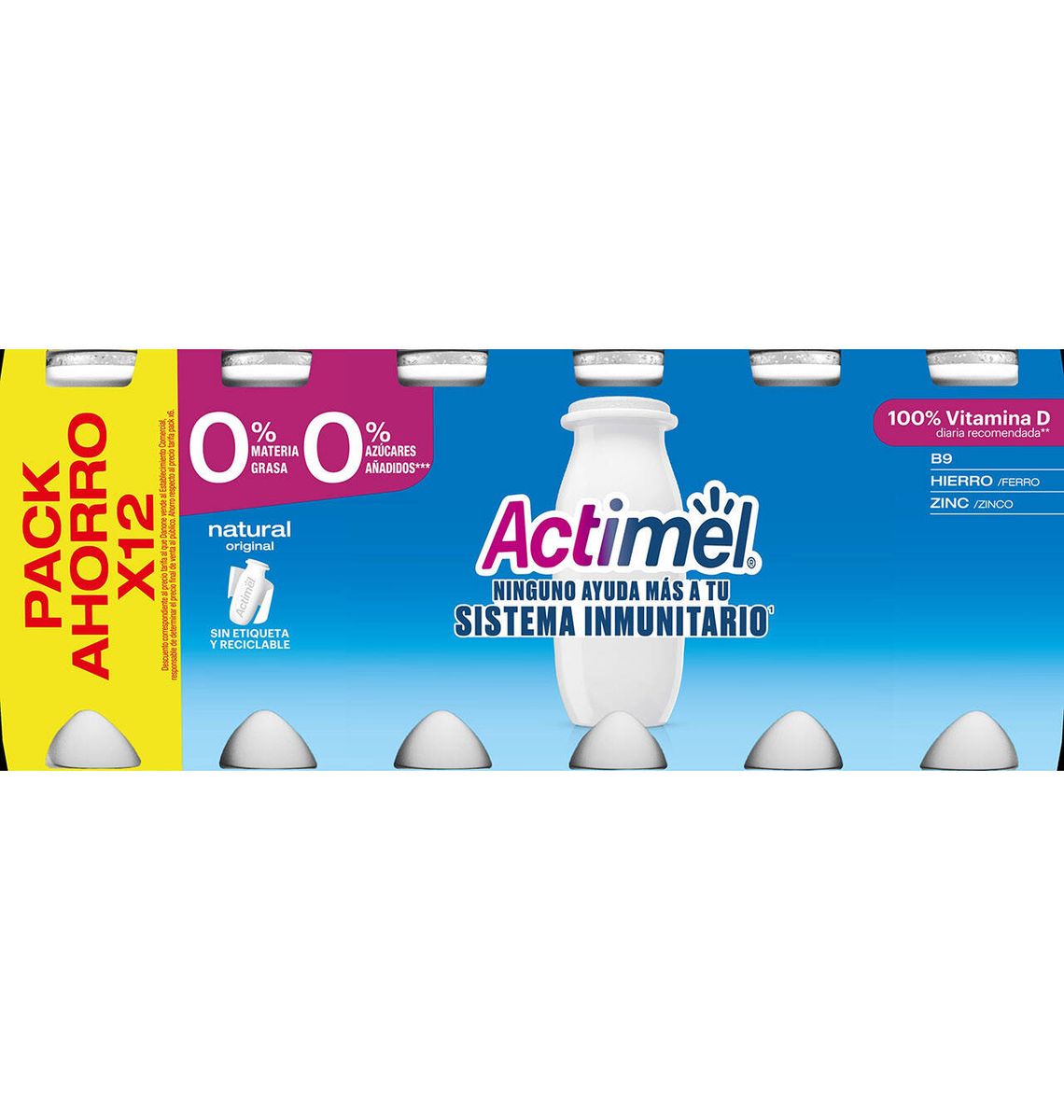 ACTIMEL NAT DESNAT 12x100g