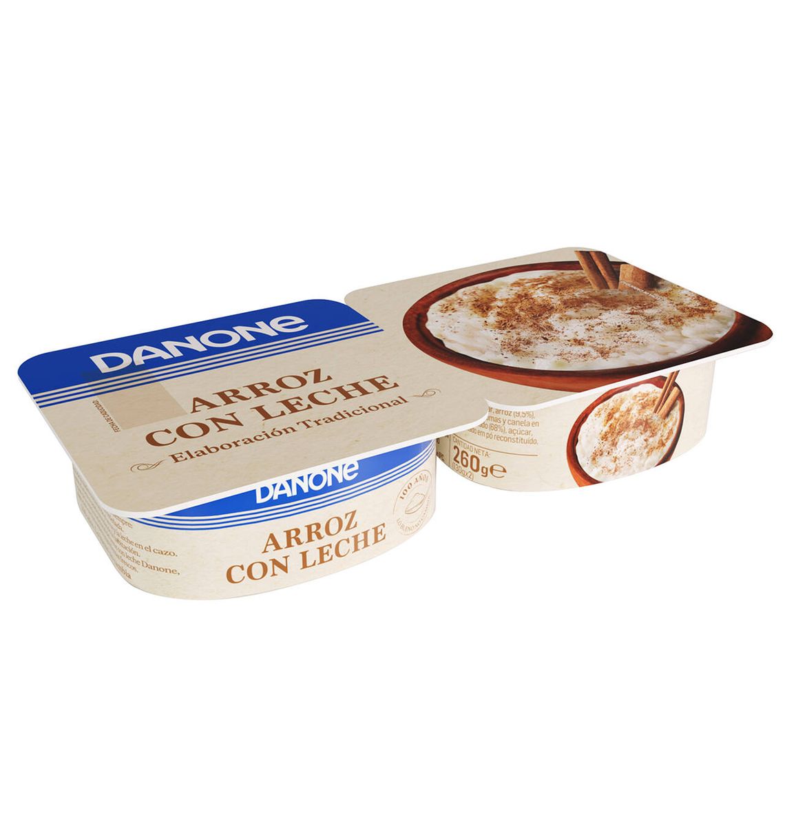 ARRÒS AMB LLET DANONE 2x 130g
