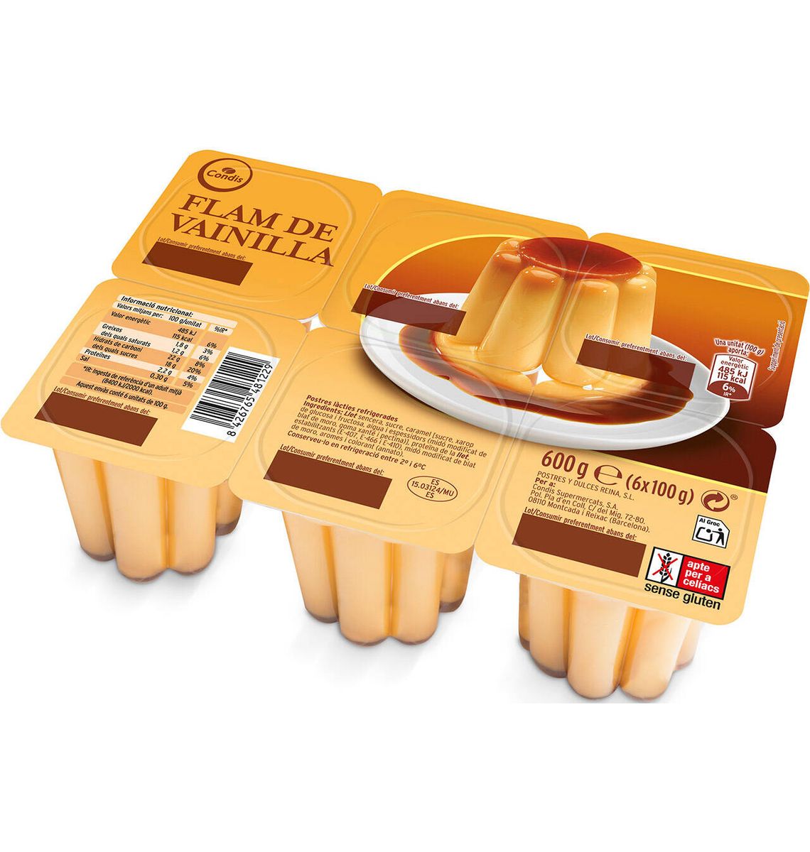 FLAM CONDIS VAINILLA 6 UNI