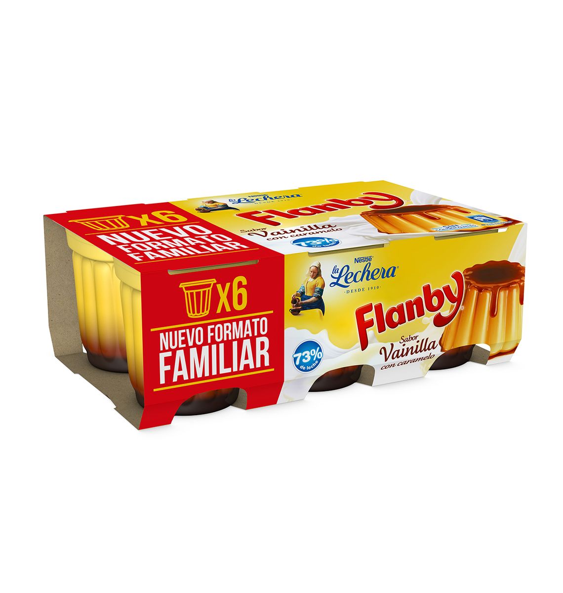 FLANBY LECHERA VAINILLA 6x100g