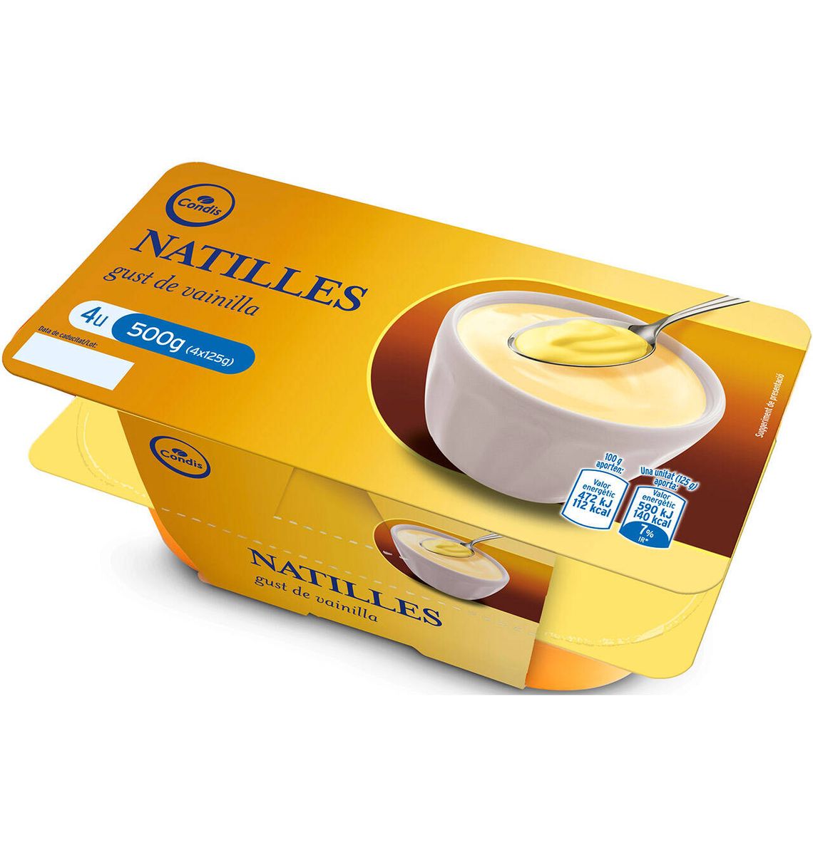 NATILLA CONDIS VAINILLA 4x 125g
