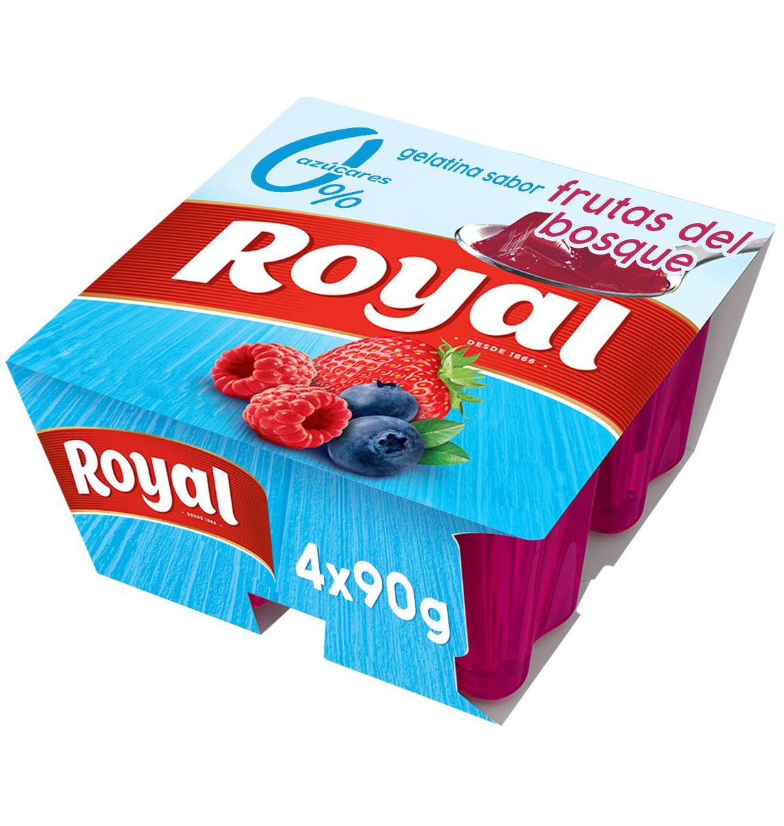 GELATINA ROYAL 0% BOSC 4x90g