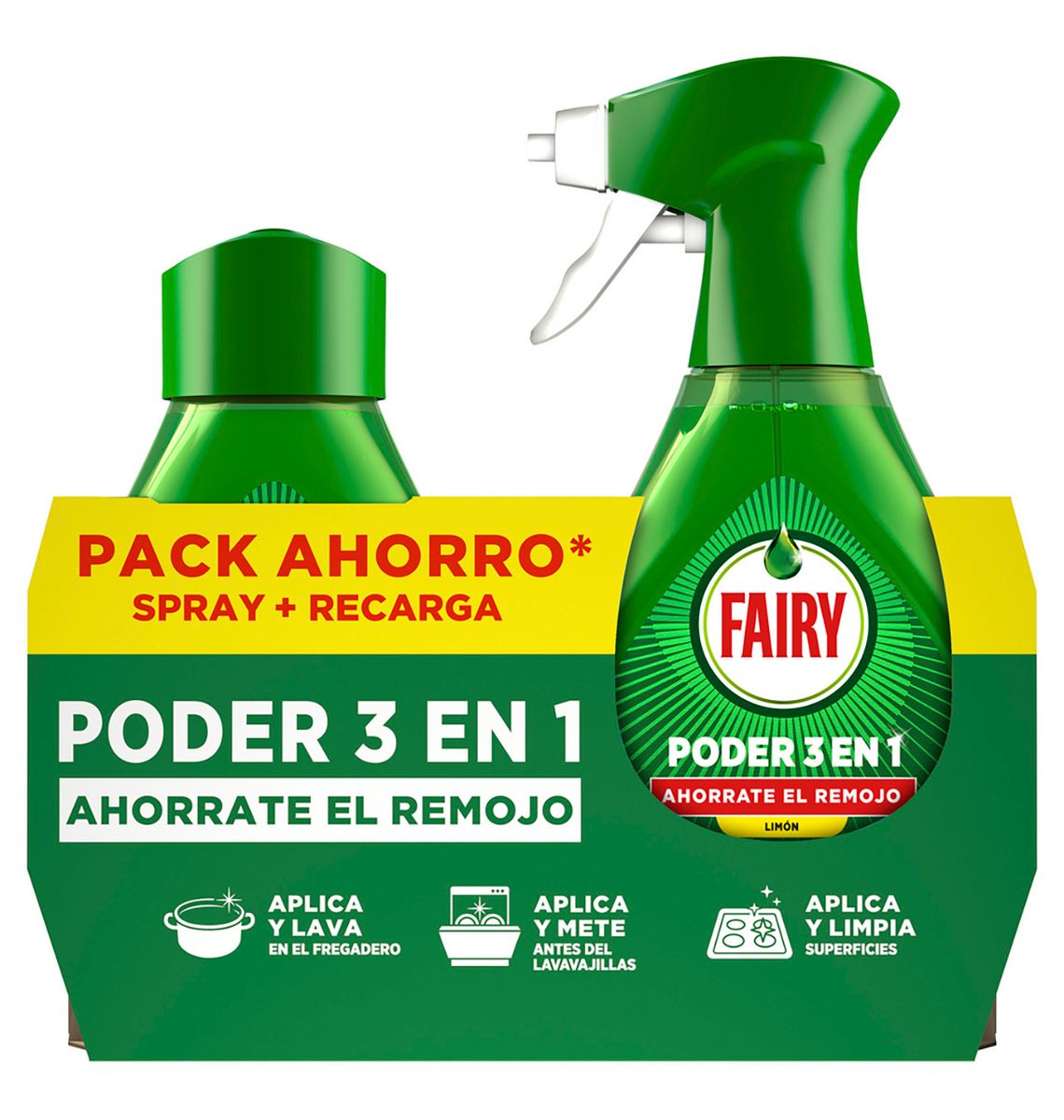 SPRAY FAIRY LLIMONA 2x 500ml