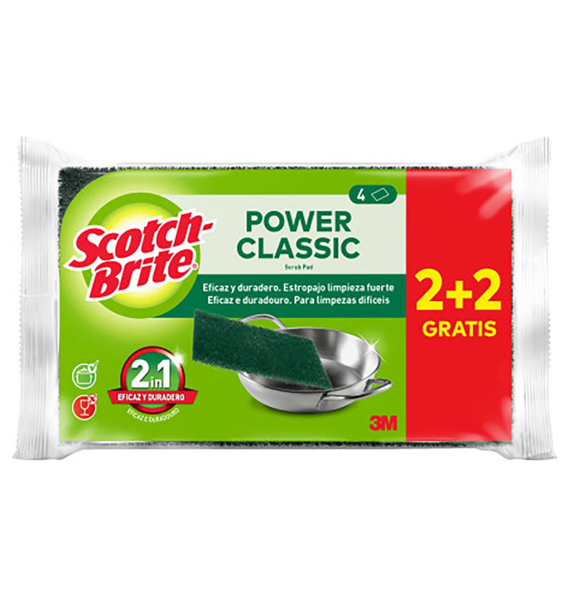 FREGALL SCOTCHB FIBRA VERD x2