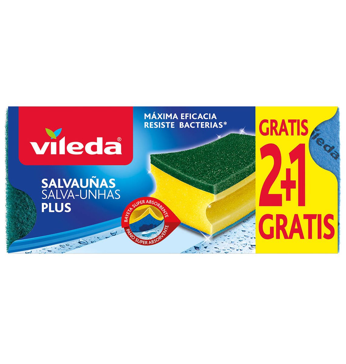 SALVAUNGLES VILEDA PLUS 3x2