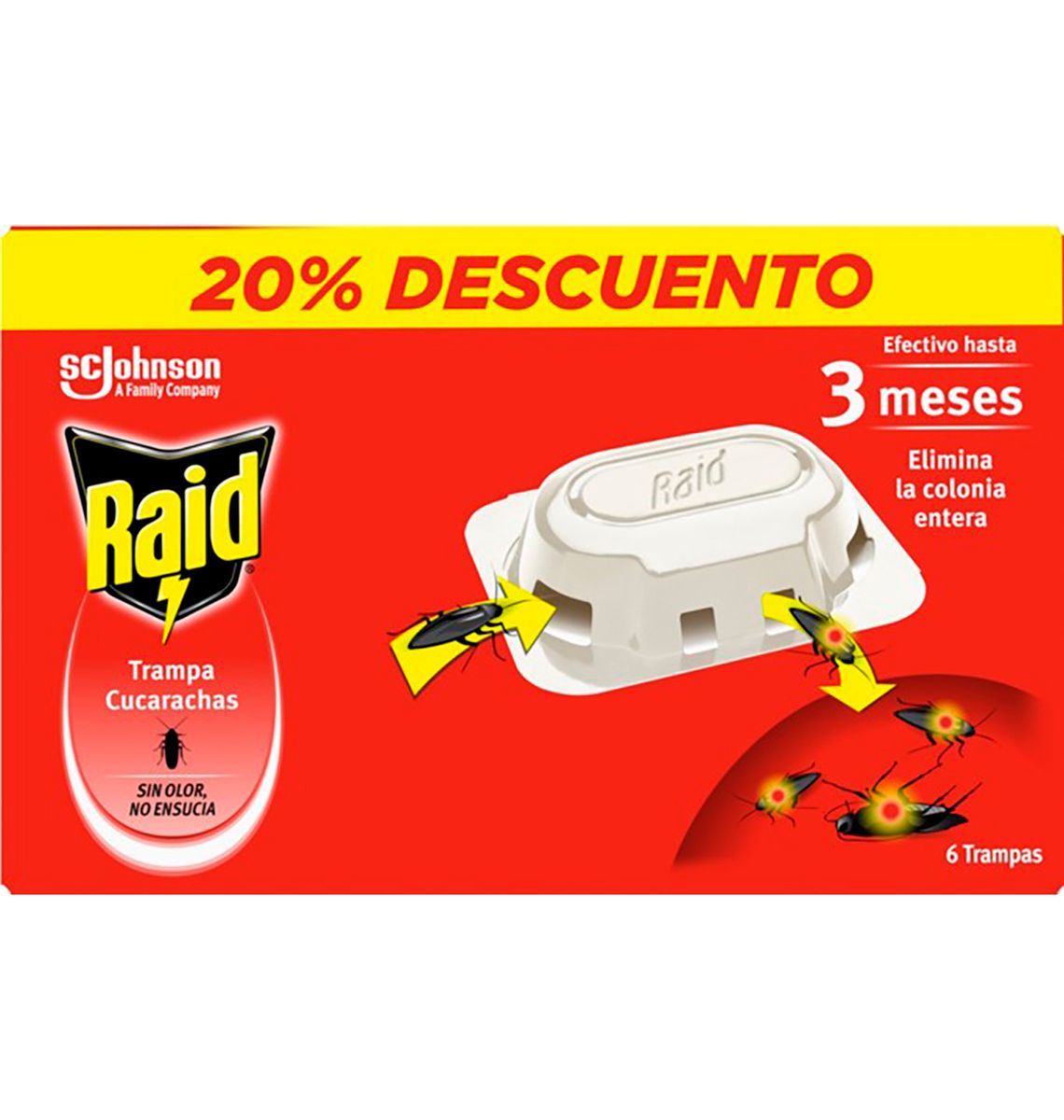 TRAMPA RAID PANEROLA x6