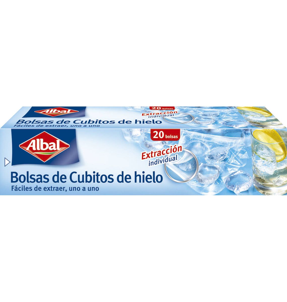 BOSSA GLAÇONS ALBAL x20