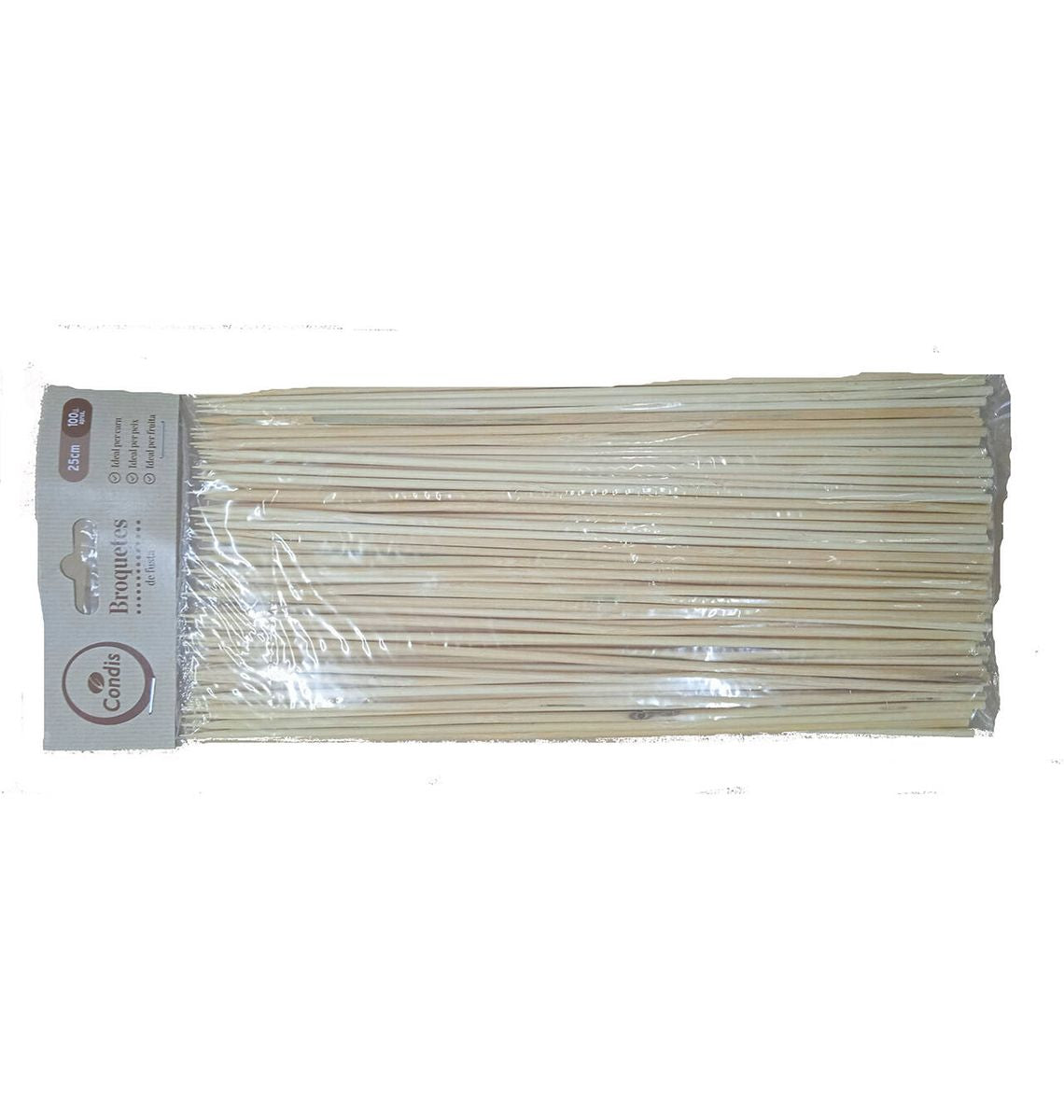 BROQUETES CONDIS 25CM x100u