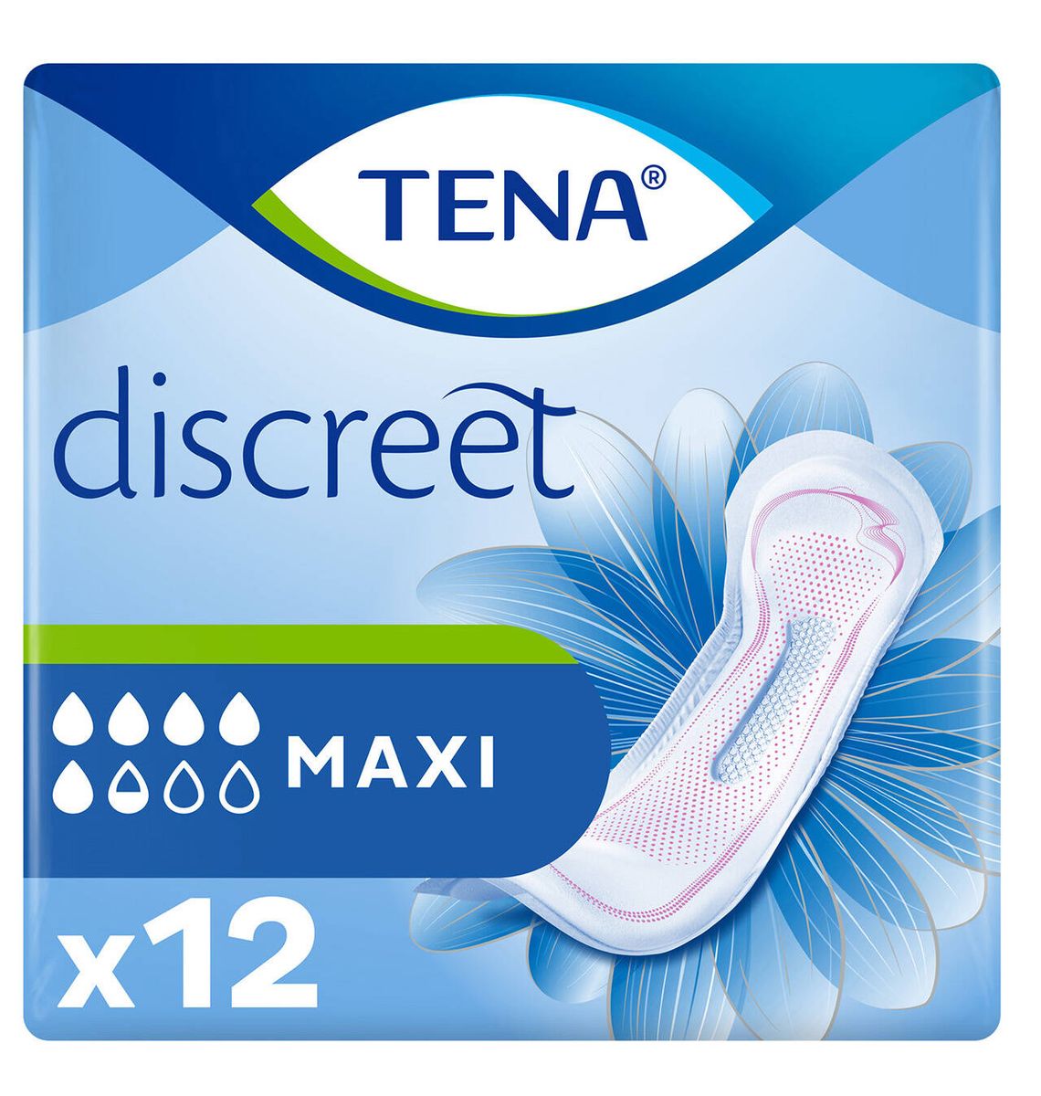 COMPRESA TENA DISCREET MAXI x12