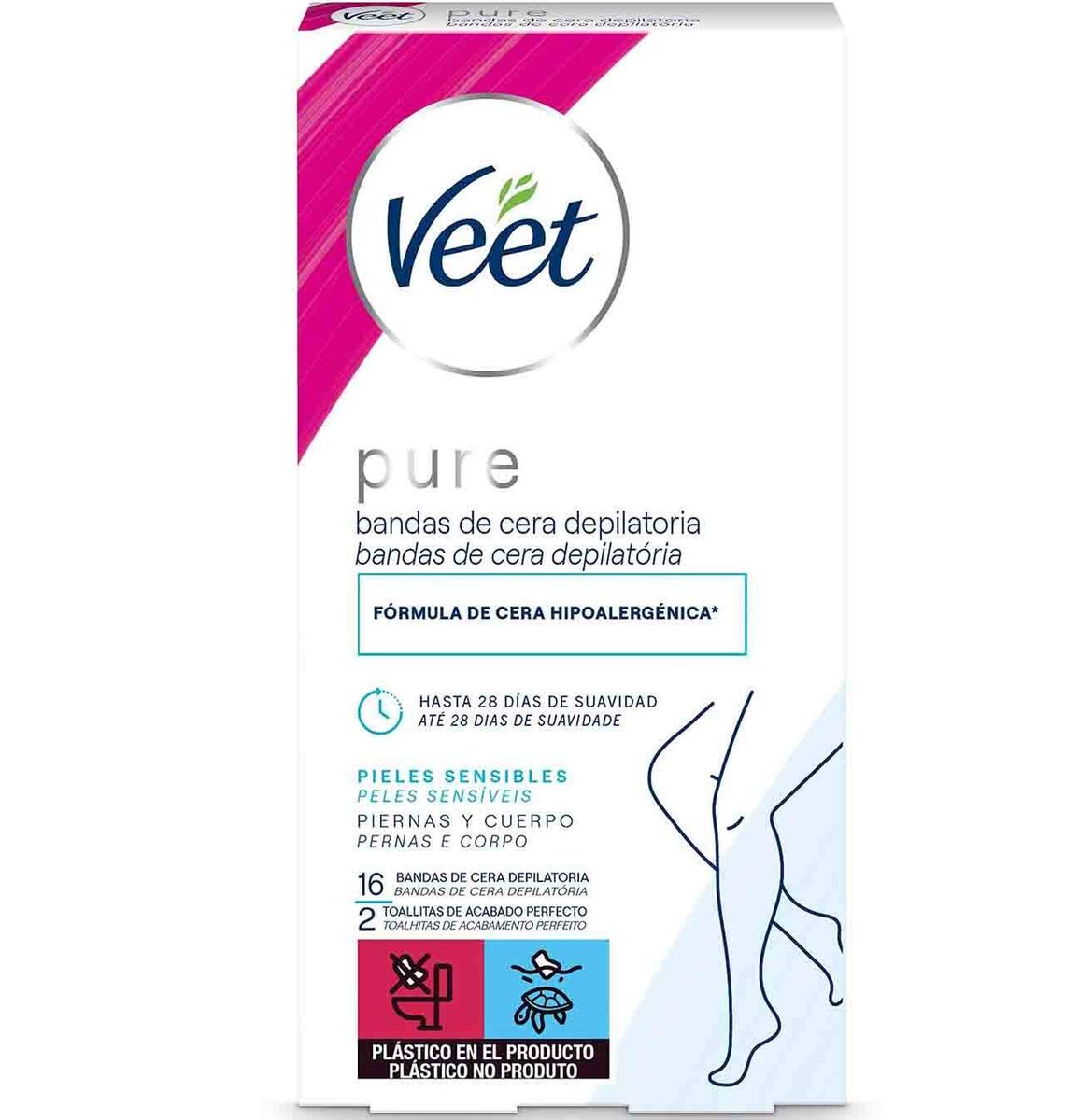 BANDES VEET PURE PELL SENS 16 UNI