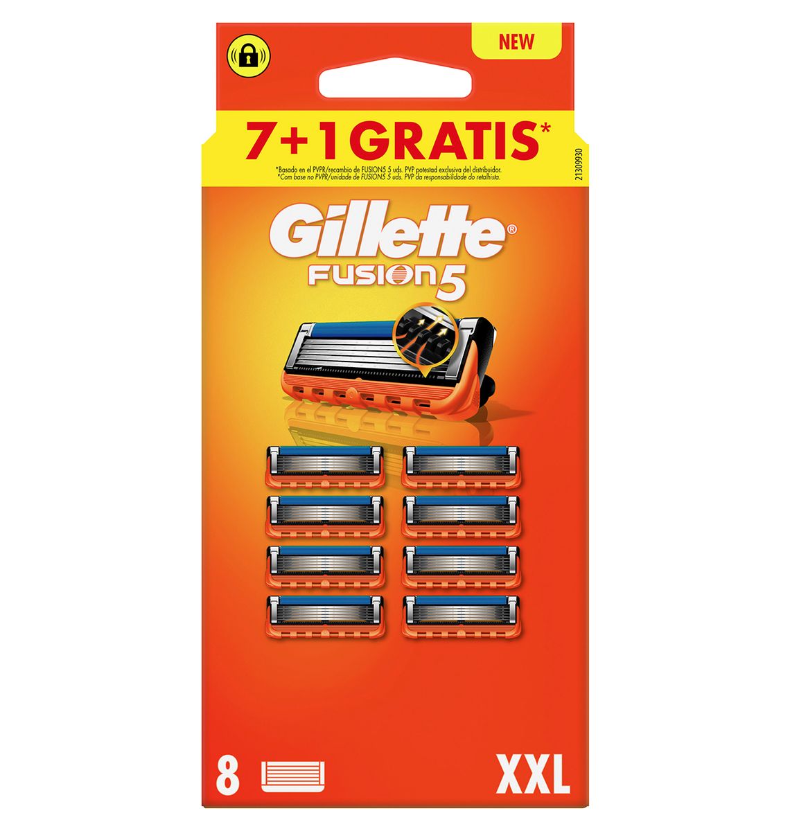 PACK REC GILLETTE FUSION 5 7+1