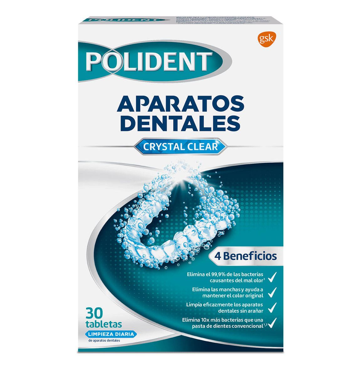TABLET POLIDENT ORTODONCIA x30