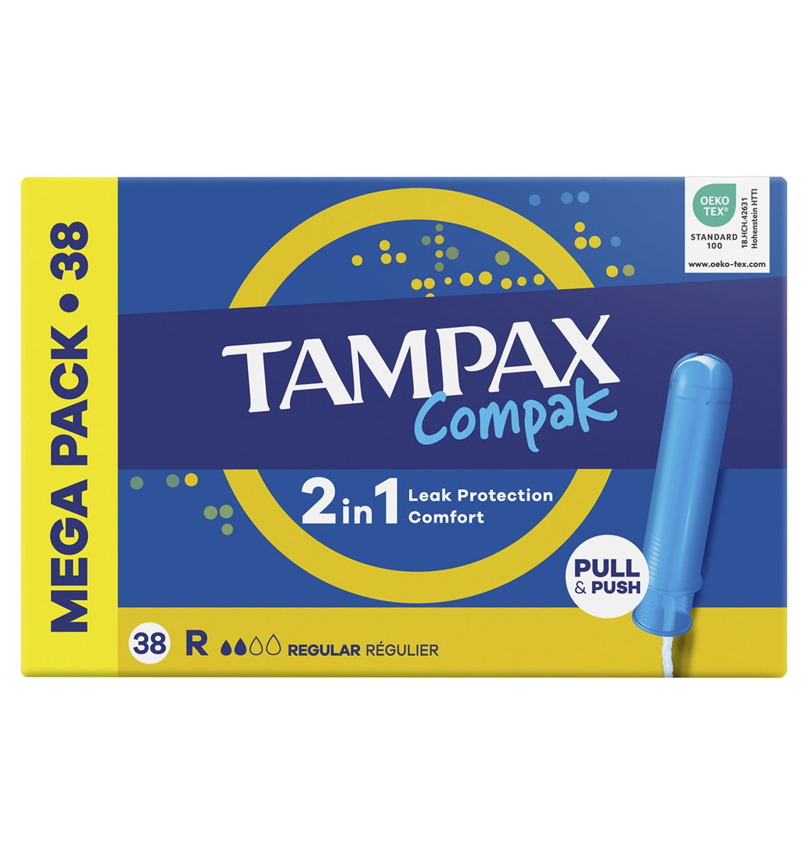 TAMPO TAMPAX REGULAR COMP x38
