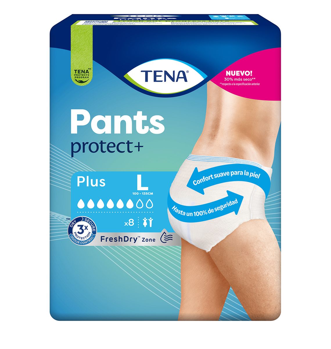 PANTS TENA PLUS L8 8 uni